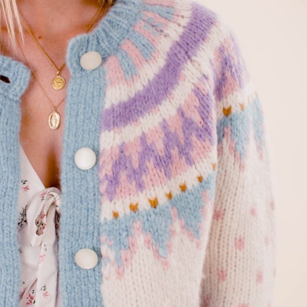 Looking for loveShackFancy Boyfriend Cardigan